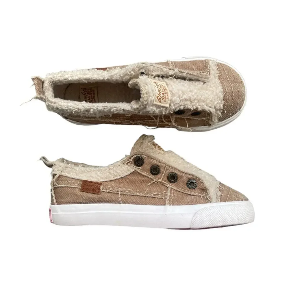 Blowfish Tan Sherpa Lined Playdoe Sneaker 12
